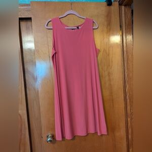 Chic Coral Sleeveless Mini Dress